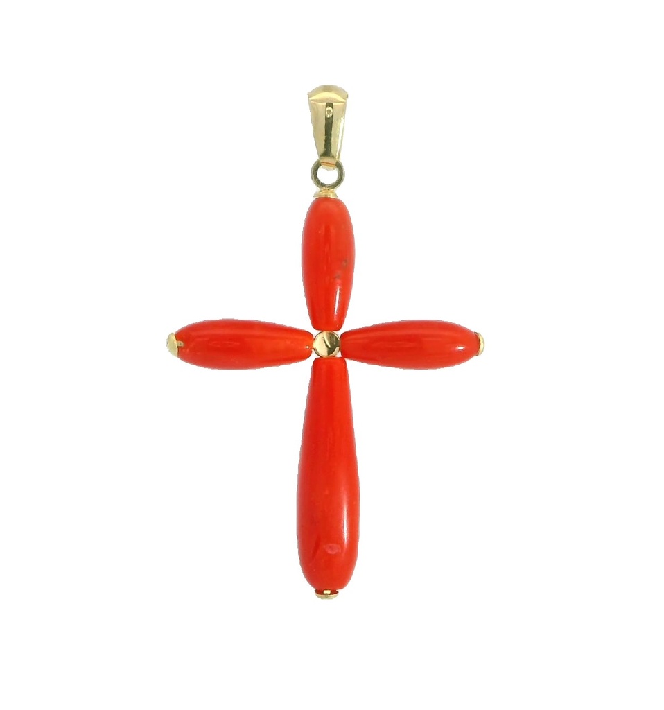 CRUZ CORAL FINO 27x21MM.